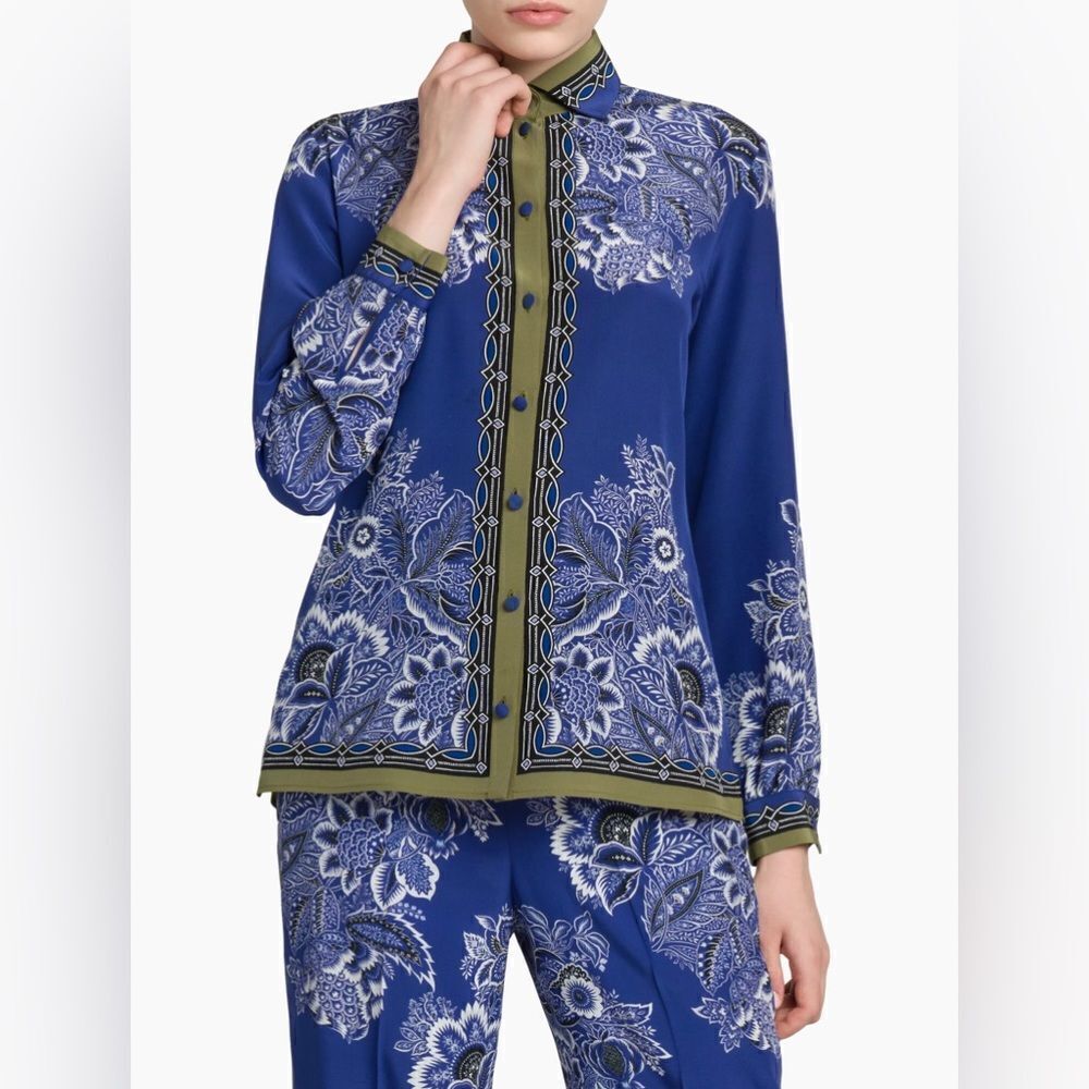 Etro Silk Bandana Blouse size 40/us size 4